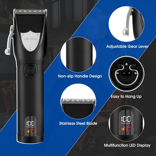 Hair Clippers for Men Cordless Professional Barber Trimmer Set