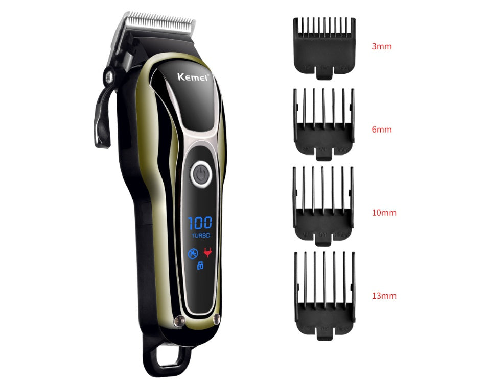 Professional Hair Clipper with LCD Display