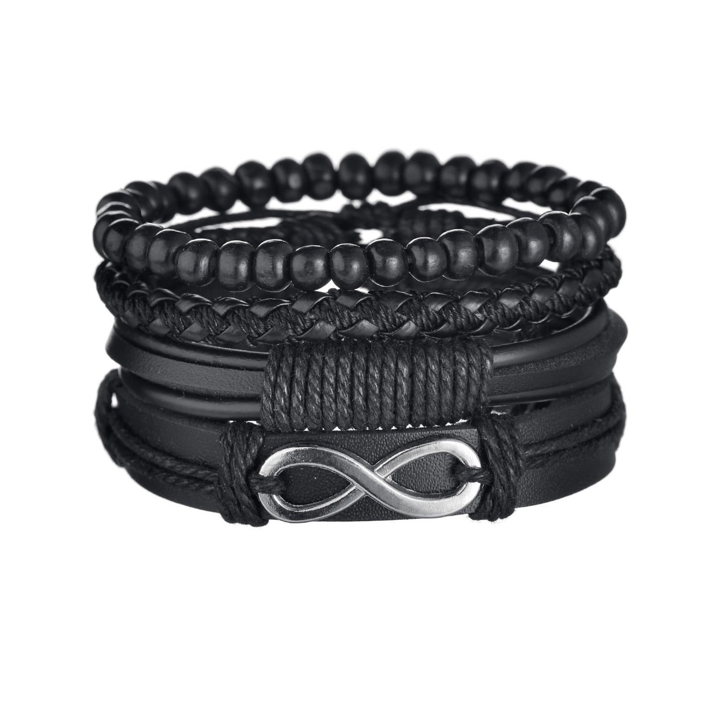 Modern Boho Leather & Rope Wrist Jewelry