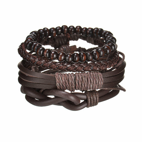 Modern Boho Leather & Rope Wrist Jewelry