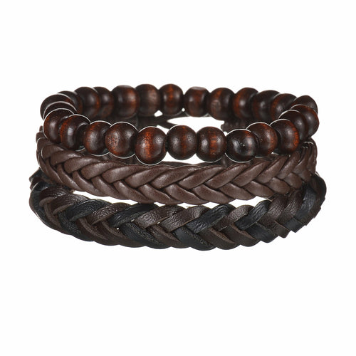 Modern Boho Leather & Rope Wrist Jewelry