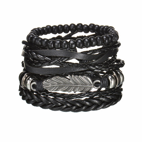 Modern Boho Leather & Rope Wrist Jewelry