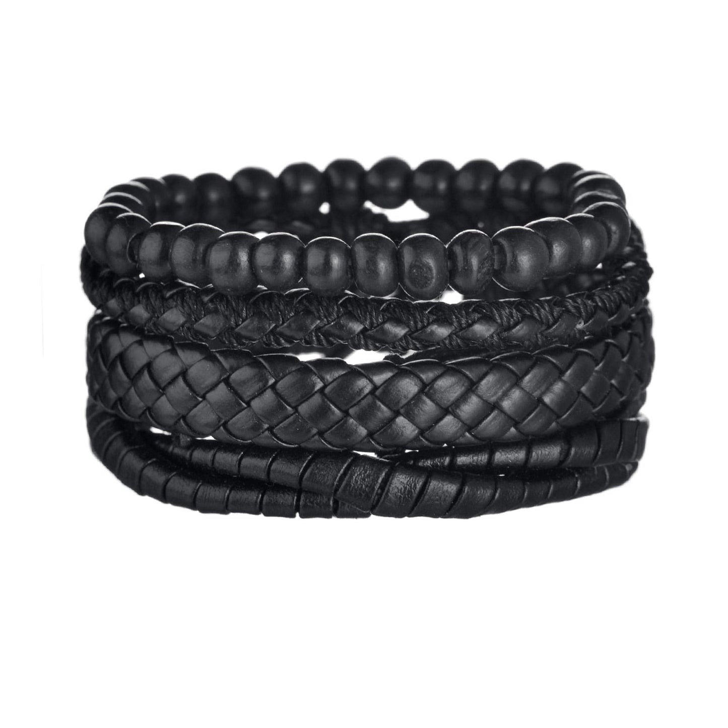 Modern Boho Leather & Rope Wrist Jewelry