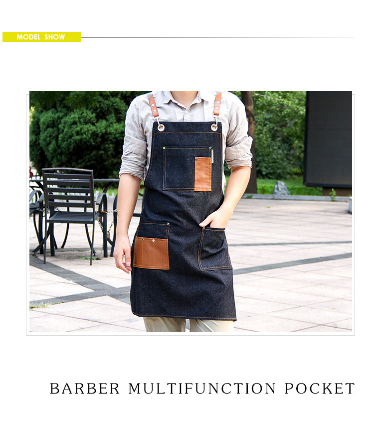 Mens Fashionable Work Overalls Wear Resistant Apron