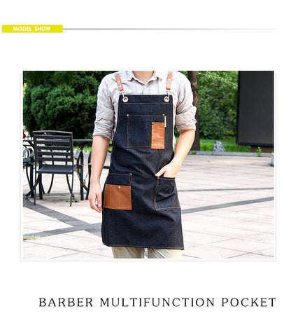 Mens Fashionable Work Overalls Wear Resistant Apron