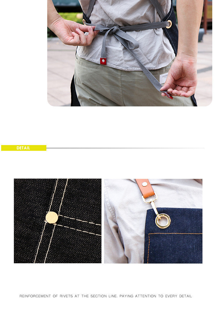 Mens Fashionable Work Overalls Wear Resistant Apron