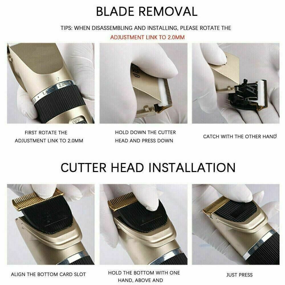 Professional Hair Clippers Trimmer Men’s Barber Hair Cutting Kit