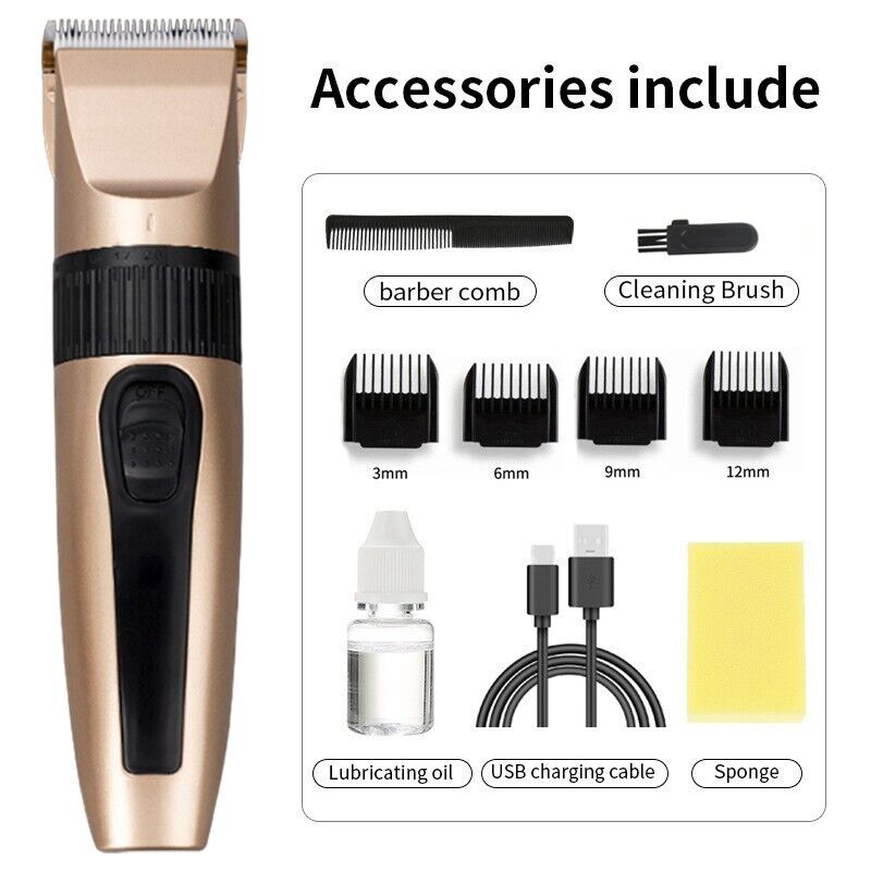 Professional Hair Clippers Trimmer Men’s Barber Hair Cutting Kit