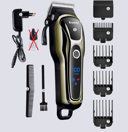 Professional Hair Clipper with LCD Display