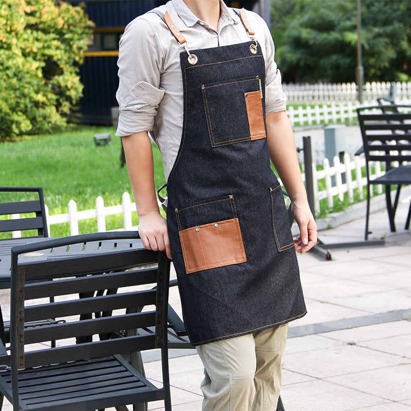 Mens Fashionable Work Overalls Wear Resistant Apron