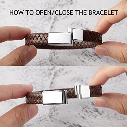 Woven Wristband with Roman Numeral Engraving