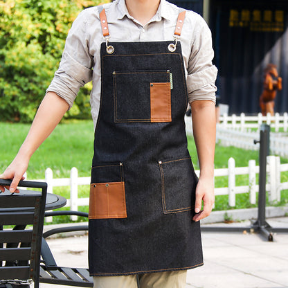 Mens Fashionable Work Overalls Wear Resistant Apron