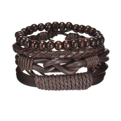 Modern Boho Leather & Rope Wrist Jewelry