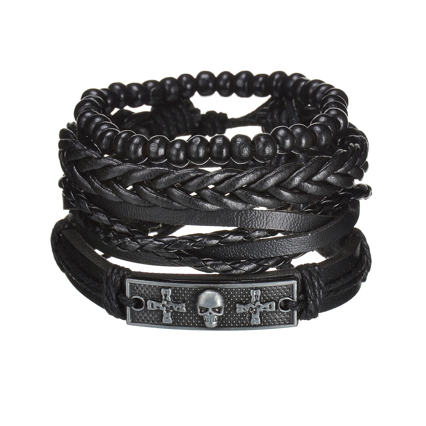 Modern Boho Leather & Rope Wrist Jewelry