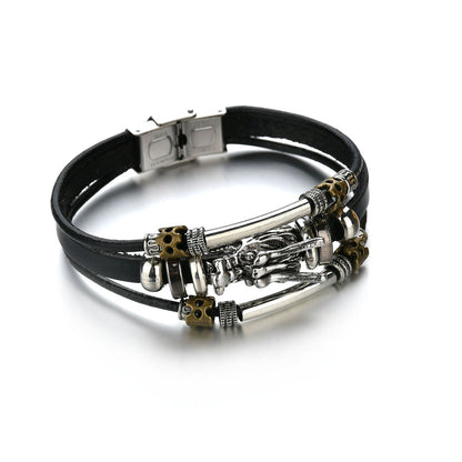 Modern Boho Leather & Rope Wrist Jewelry