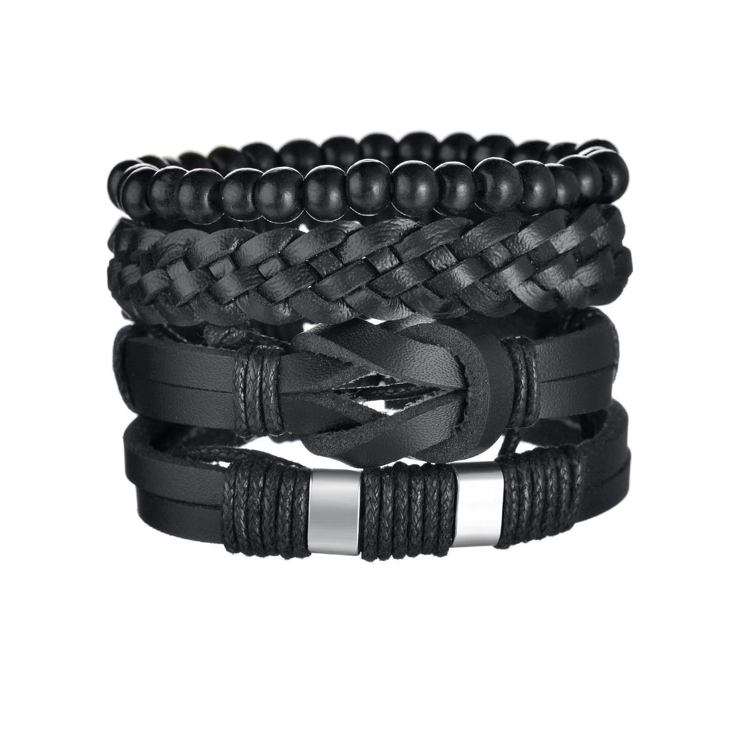 Modern Boho Leather & Rope Wrist Jewelry