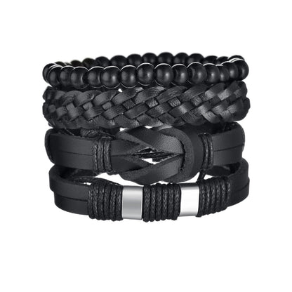 Modern Boho Leather & Rope Wrist Jewelry