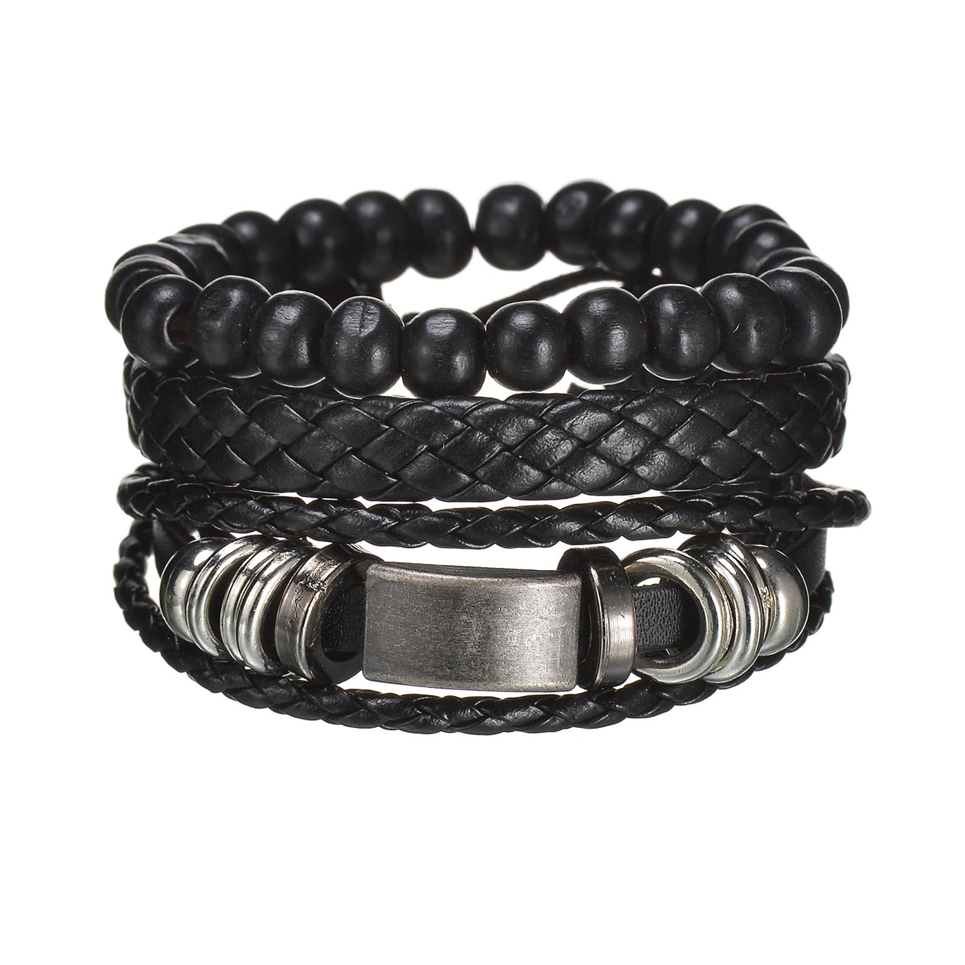 Modern Boho Leather & Rope Wrist Jewelry