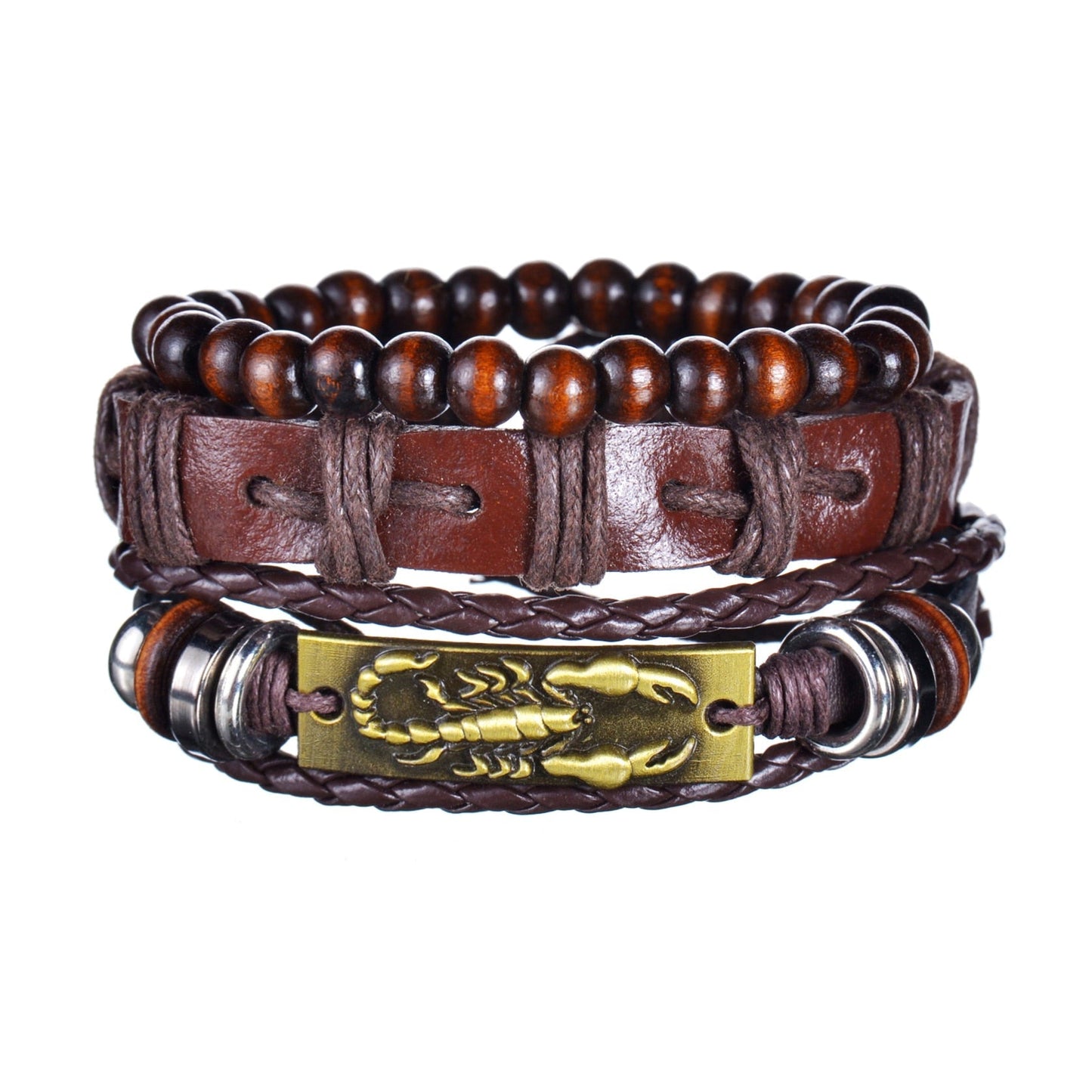 Modern Boho Leather & Rope Wrist Jewelry