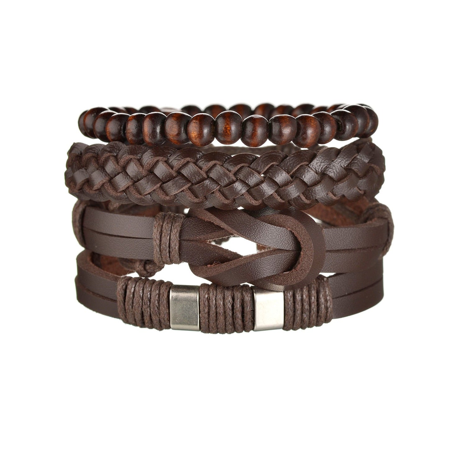 Modern Boho Leather & Rope Wrist Jewelry