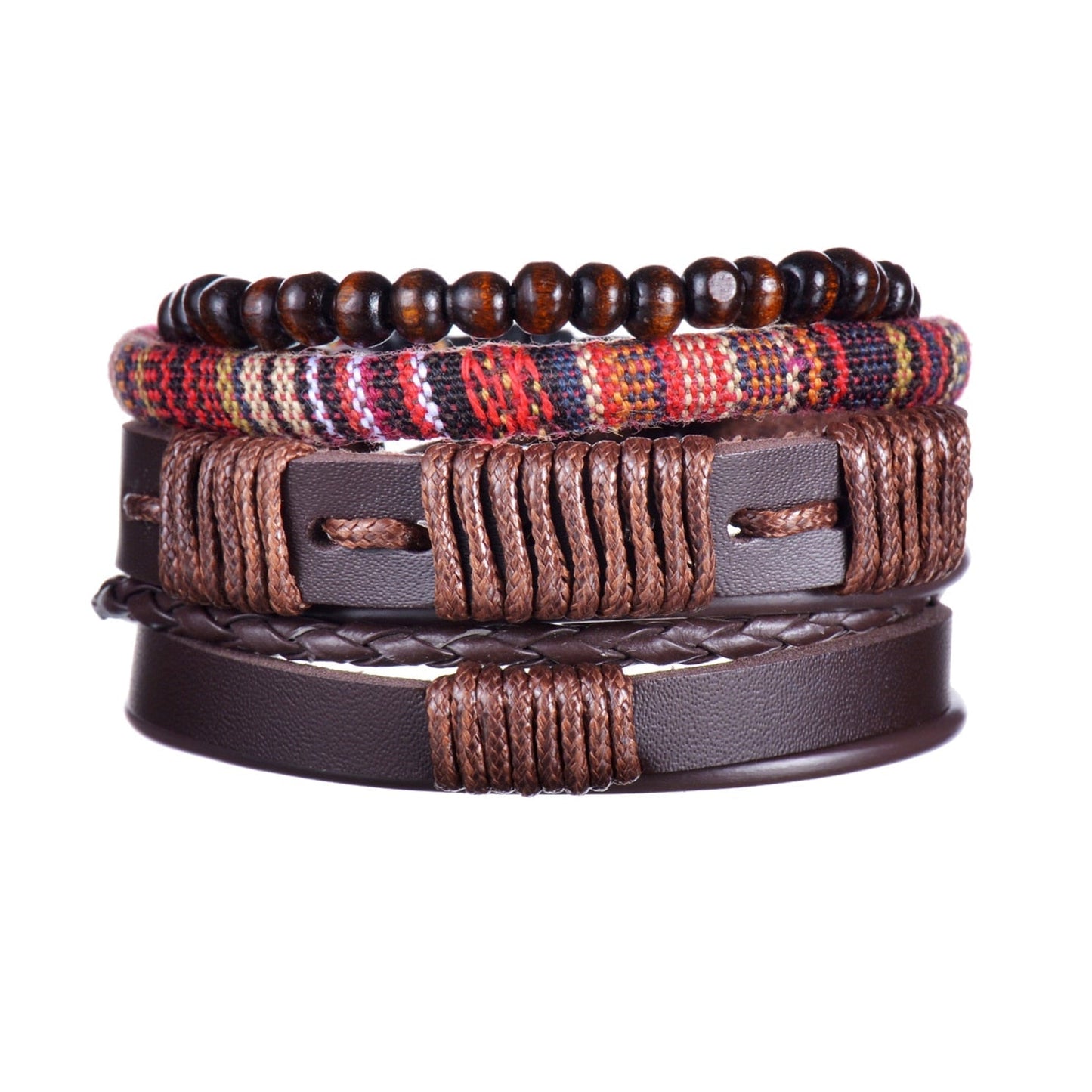 Modern Boho Leather & Rope Wrist Jewelry