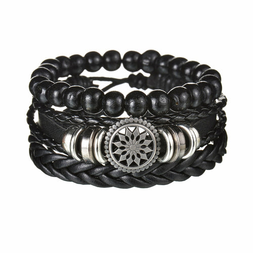 Modern Boho Leather & Rope Wrist Jewelry