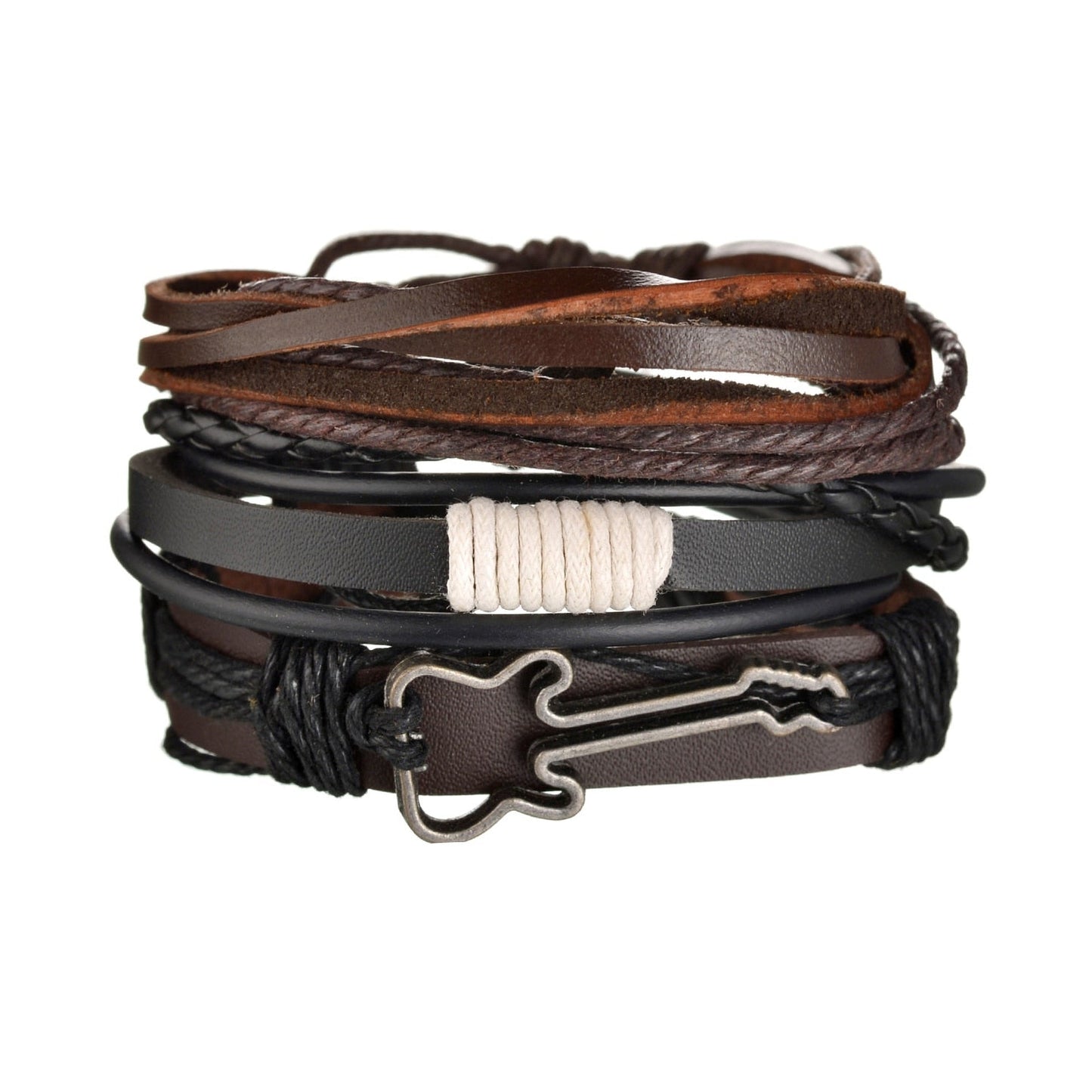 Modern Boho Leather & Rope Wrist Jewelry
