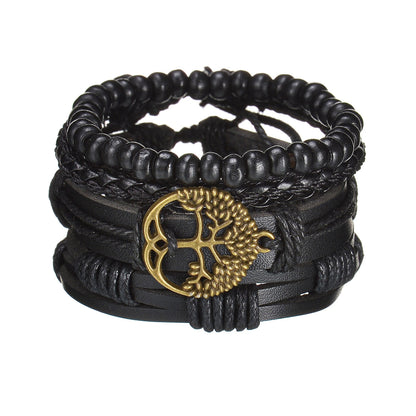 Modern Boho Leather & Rope Wrist Jewelry