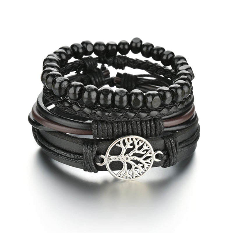 Modern Boho Leather & Rope Wrist Jewelry
