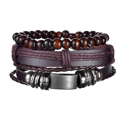 Modern Boho Leather & Rope Wrist Jewelry