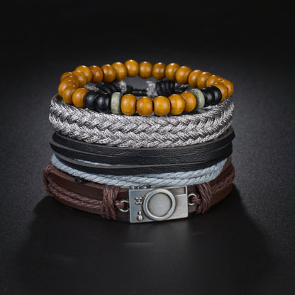 Modern Boho Leather & Rope Wrist Jewelry
