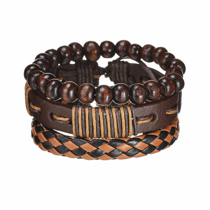 Modern Boho Leather & Rope Wrist Jewelry