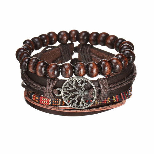 Modern Boho Leather & Rope Wrist Jewelry