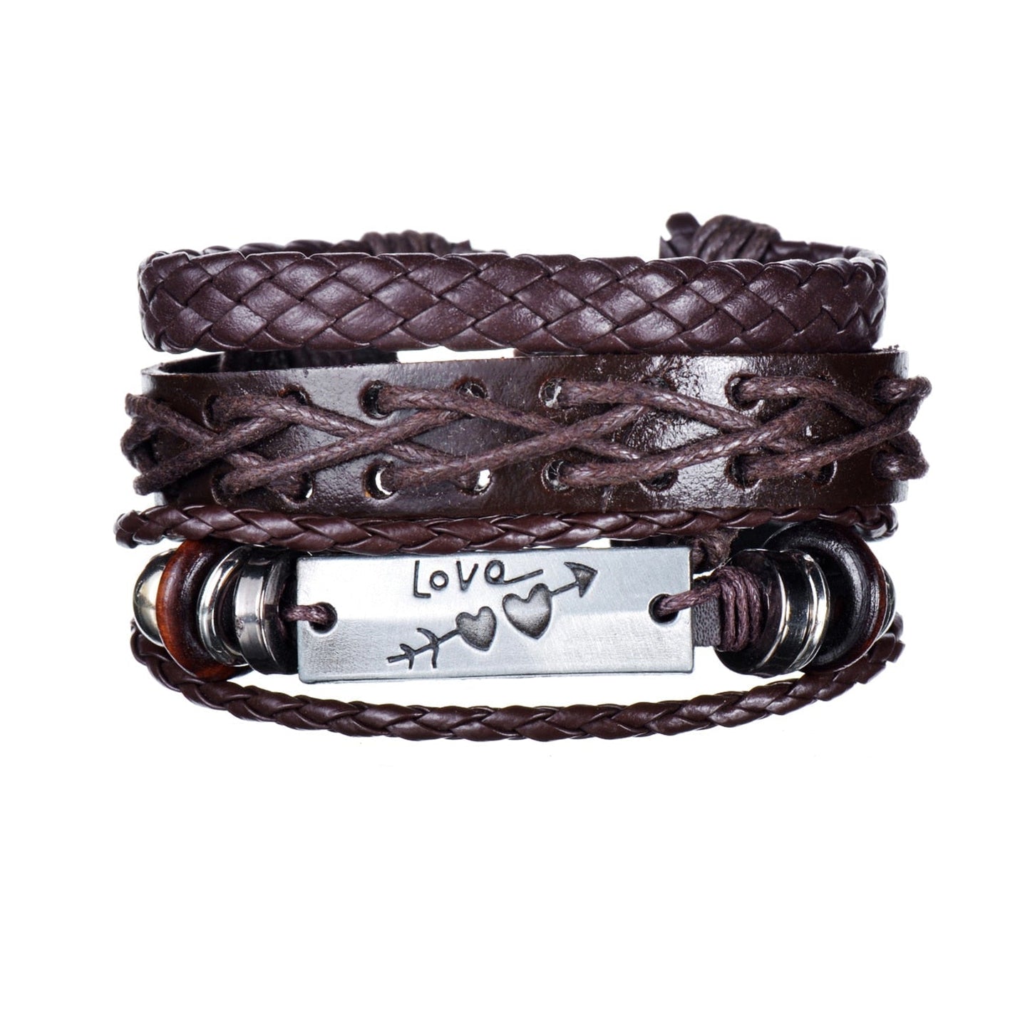 Modern Boho Leather & Rope Wrist Jewelry