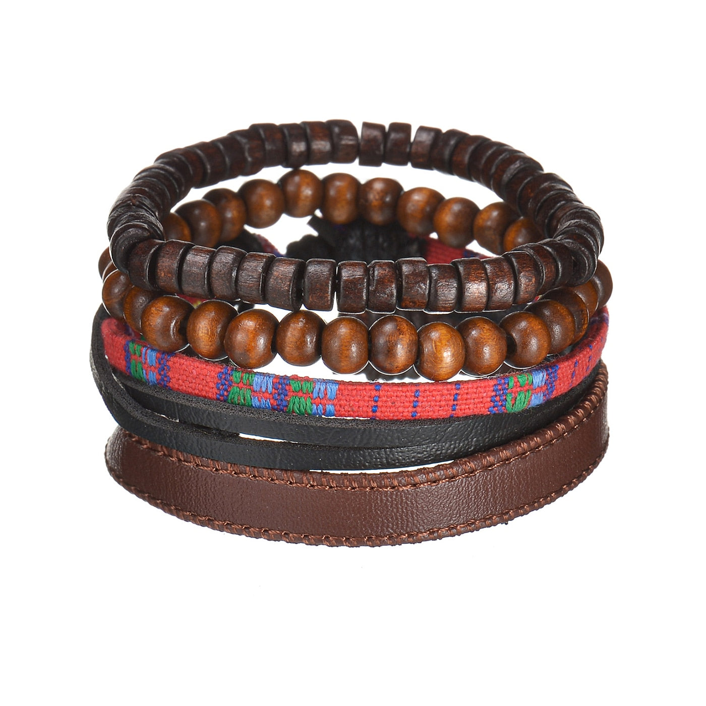 Modern Boho Leather & Rope Wrist Jewelry