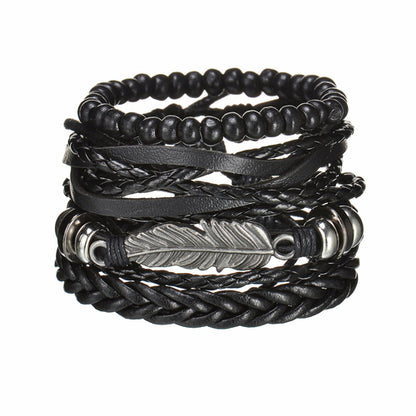 Modern Boho Leather & Rope Wrist Jewelry