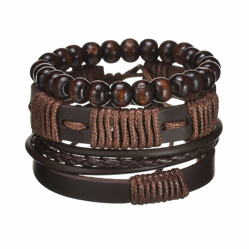 Modern Boho Leather & Rope Wrist Jewelry