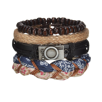 Modern Boho Leather & Rope Wrist Jewelry