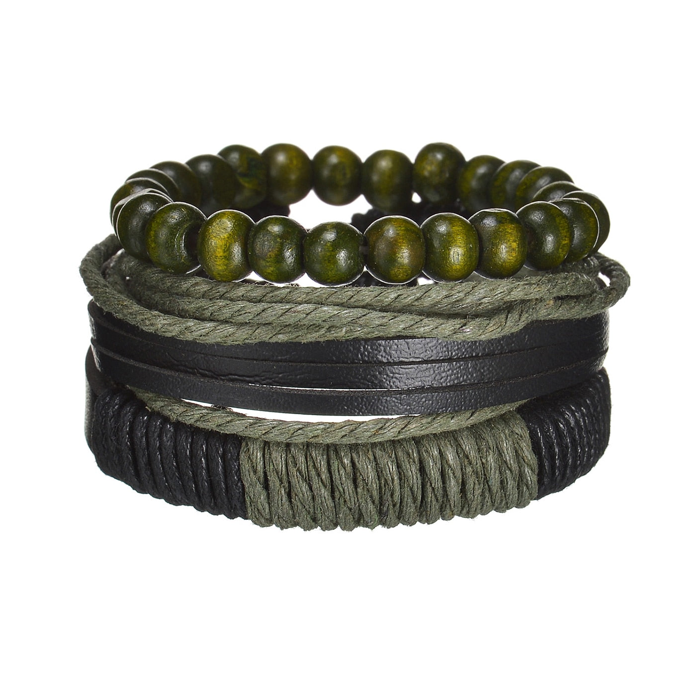 Modern Boho Leather & Rope Wrist Jewelry