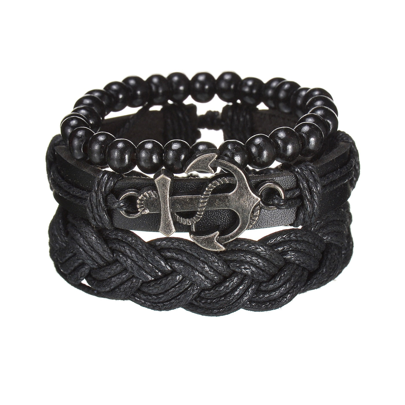 Modern Boho Leather & Rope Wrist Jewelry
