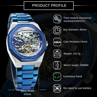 Automatic Luxury Mechanical Wristwatch